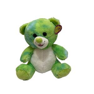 Redemption Plus Green Tie Dye Teddy Bear Plush 12" Stuffed Animal Toy